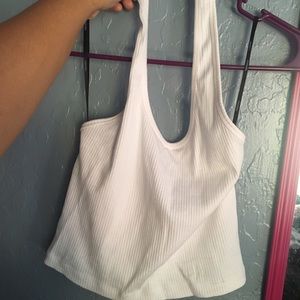 White haltered crop