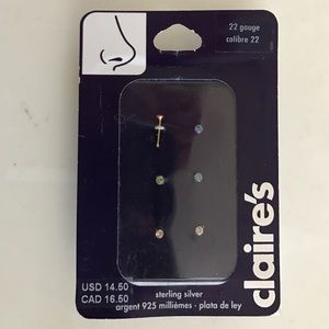 Nose rings (multi-colored, set of six) - 22G