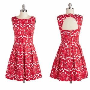 Closet Red Patten Dress
