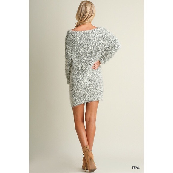 Off Shoulder Sweater Dress - Picture 2 of 2