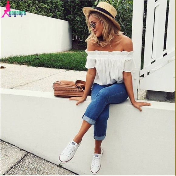 Off the shoulder blouse