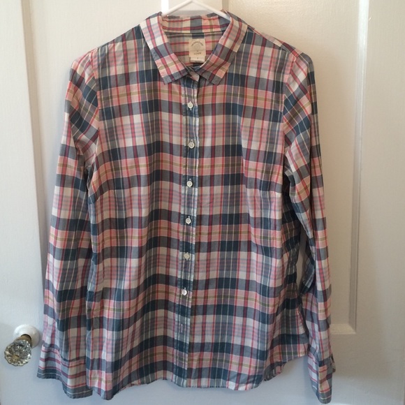 JCrew Plaid Perfect Shirt