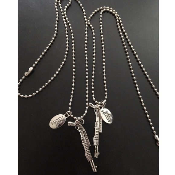 SALE Matching Bestfriends Shotgun Necklaces