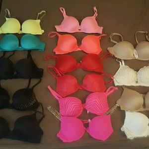 Lot of 15 VS bras