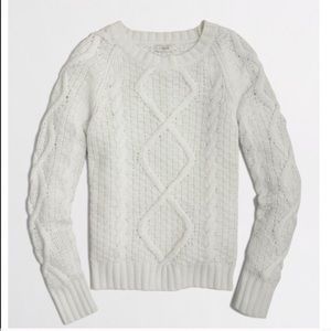 Jcrew cable knit sweater