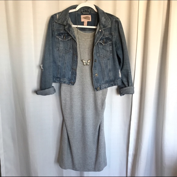 Maternity gray dress