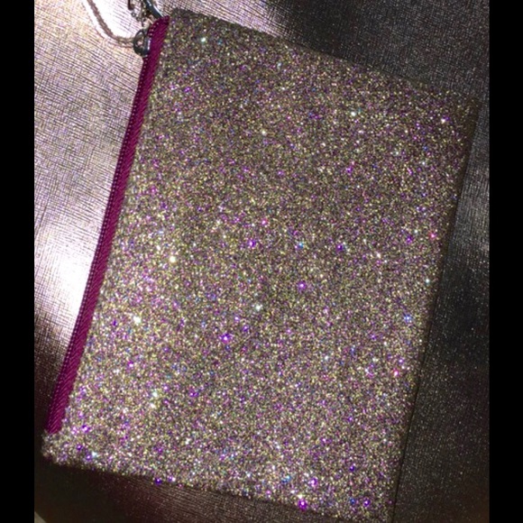 Rose gold tote bag w small sparkle bag! New w tag - Picture 3 of 3