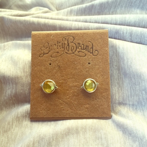 Semi precious stud earring set