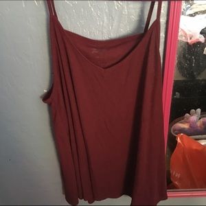 Burgundy top