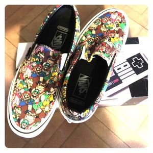 Nintendo limited edition vans. Never worn!!!