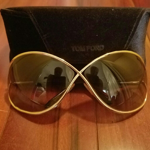 Gold rim authentic Tom Ford sunglass