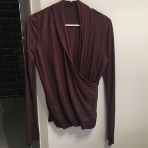 Women's Lululemon burgundy wrap