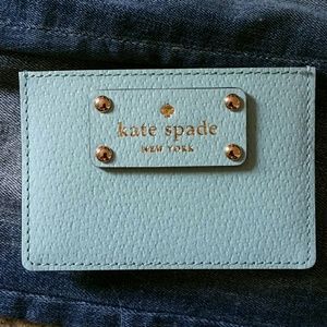 Blue Kate Spade teeny wallet/cardholder NWOT