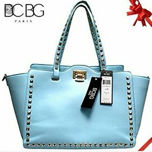 BCBG Paris Square Studded Tote