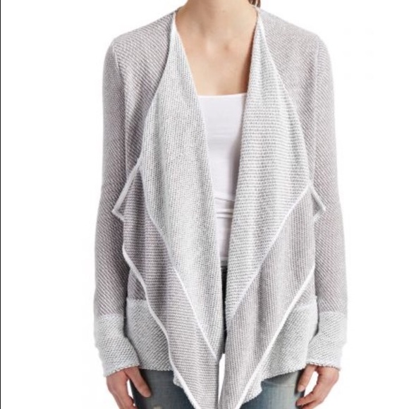 Grey and white fenre cardigan size l