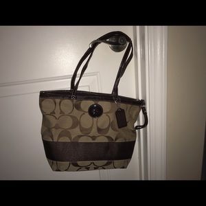 Brown COACH tote bag