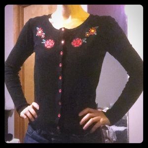 Cute Mexican Sugar Skull Cardigan