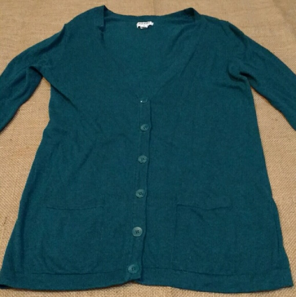 Old Navy boyfriend teal cardigan
