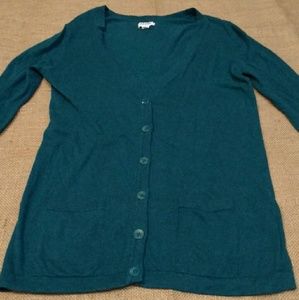 Old Navy boyfriend teal cardigan
