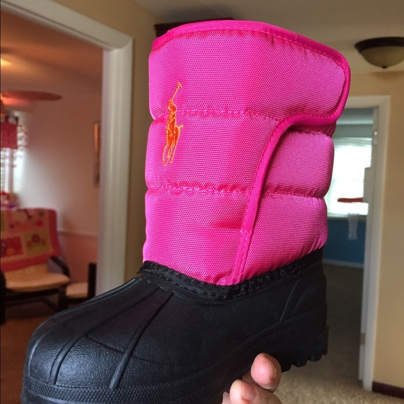 Toddler polo snow boots. NIB