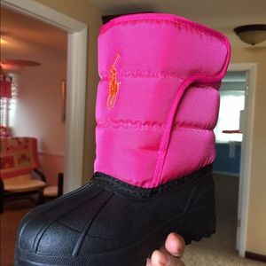 Toddler polo snow boots. NIB