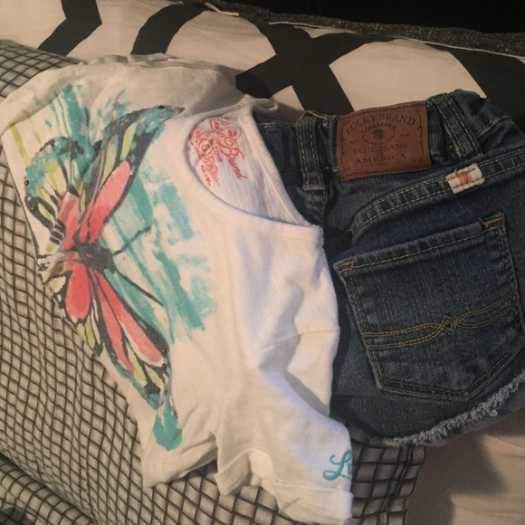 Lucky Brand shorts & shirt