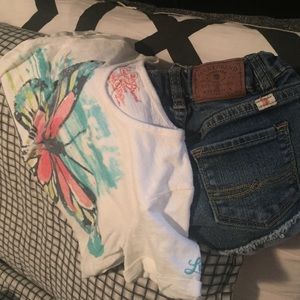 Lucky Brand shorts & shirt