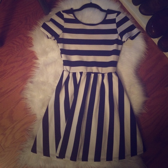 Black and white dress from Nasty Gal