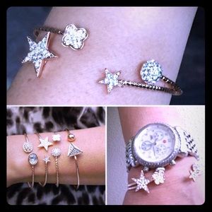 ⚡️PriceDrop⚡️CzechClover Cryst Gold Pltd Brclt