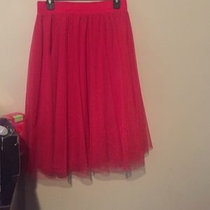 Cute Red Tulle skirt