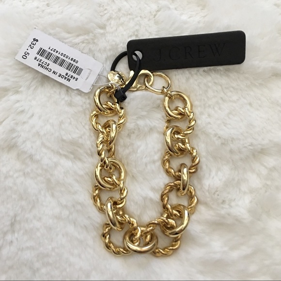 CCO! {NWT} J.Crew Gold Chain Bracelet - Picture 2 of 5