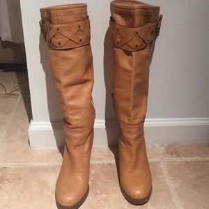 Coach Boots Tan Leather