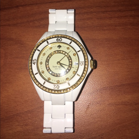 White and gold Kate Spade watch