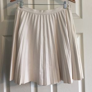 Zara Pleated Pleather Circle Skirt