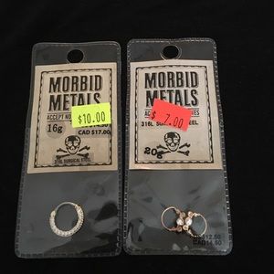 New body jewelry from hot topic. Never used.
