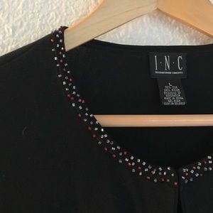 Black beaded cardigan