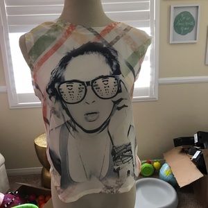 Chloe k Trendy Muscle tank