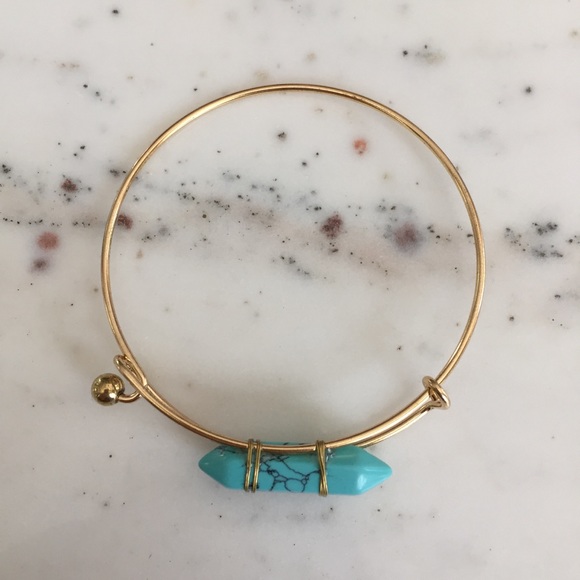 "Quinn" Bracelet || Turquoise Bullet Bangle - Picture 5 of 8