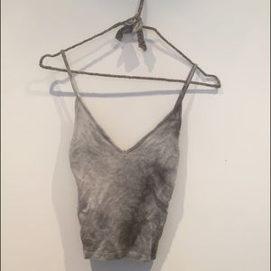 Never been worn grey tie die tank