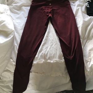 Lululemon Maroon Leggings