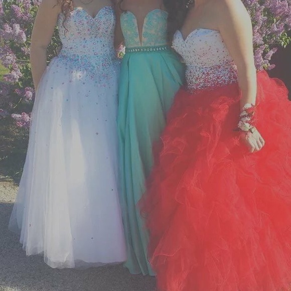 Mori Lee White Prom Dress