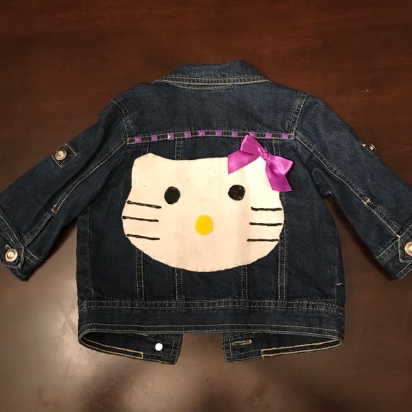 Girls denim jacket w 3/4 sleeve