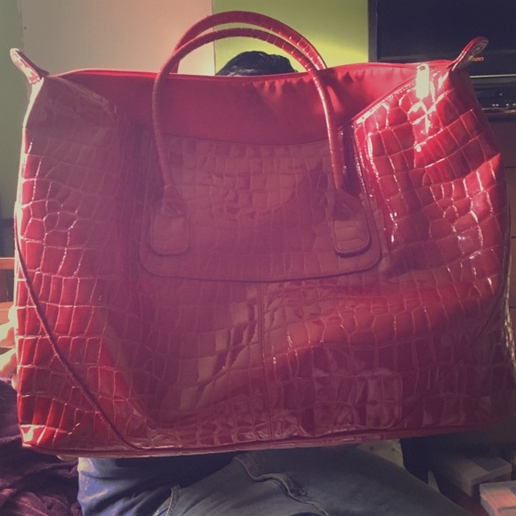 Red travel bag