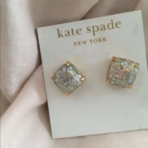 Kate Spade Glitter gumdrop earrings
