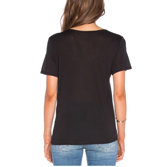 Black Lace Up Tee! - Picture 3 of 3