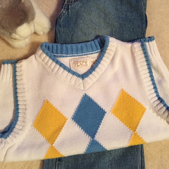 BOYs | sweater vest & jeans set