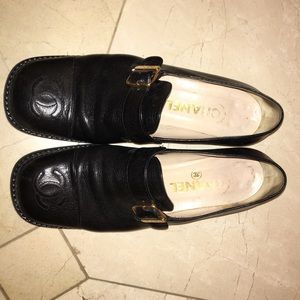 Chanel black shoes