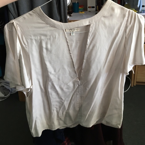 Deep-cut Blouse from silence + noice