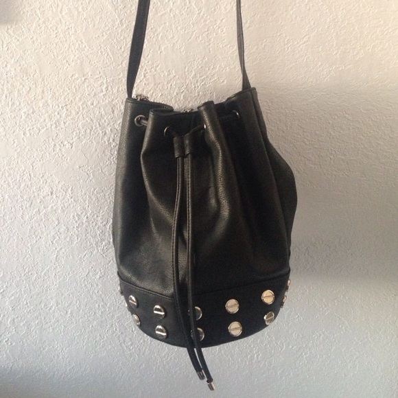 BCBG leather bucket bag