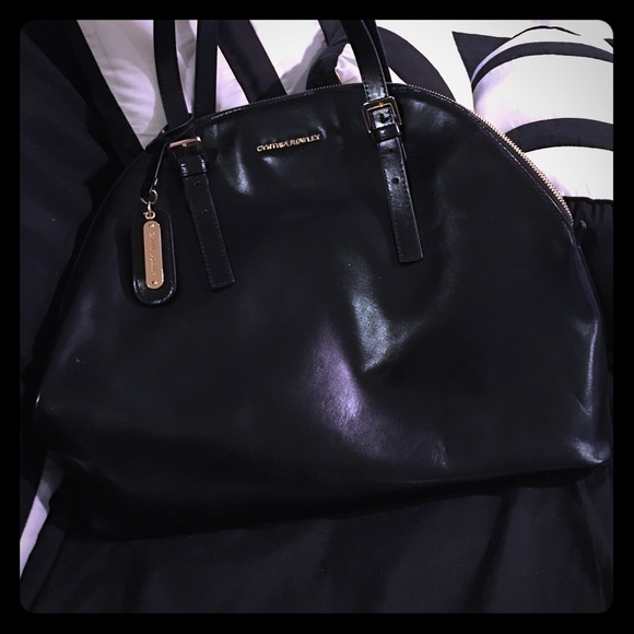 Cynthia Rowley Saffiano Large Leather Satchel